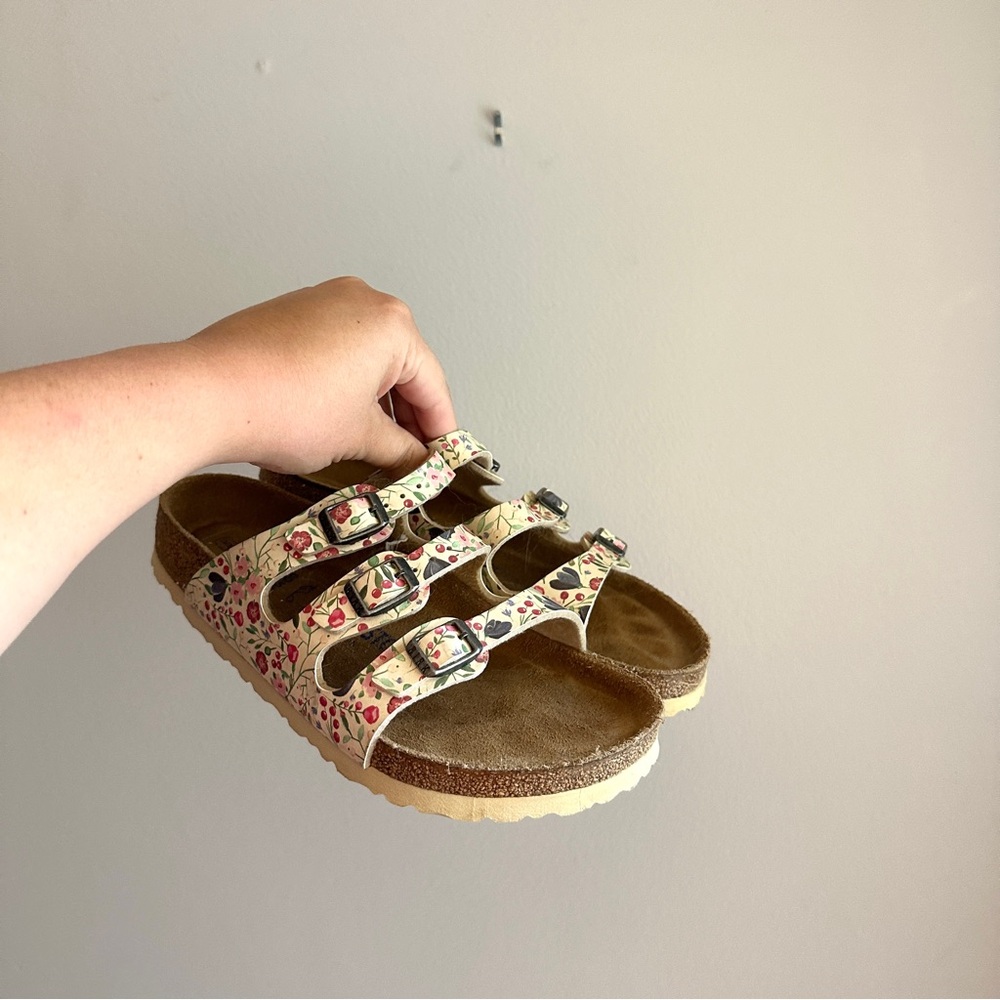 Limited Edition Florida Fresh Flower Meadow Three Strap Birkenstock